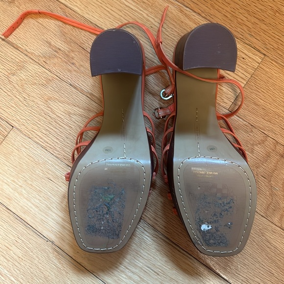 Vince Camuto Pink Coral Sandals Heels 10 - Picture 4 of 4